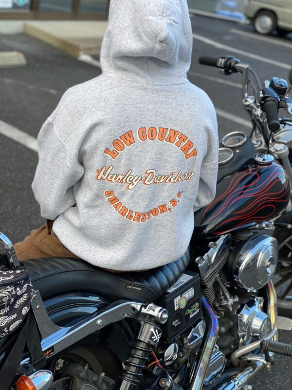 90's HARLEY-DAVIDSON フルジップパーカー　Lサイズ　ジップアップパーカー　フーディー　スウェットパーカー　ハーレーダビッドソン　アメリカ製　made in u.s.a.