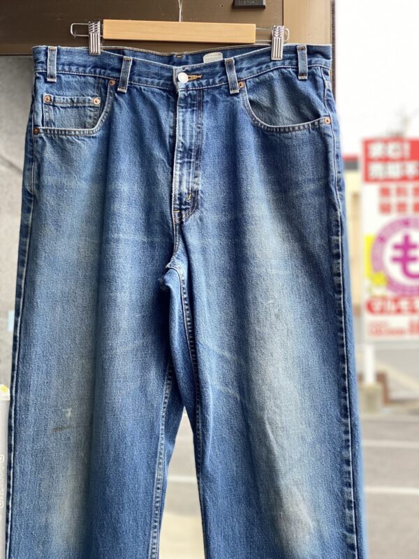 90's Levi's 550 リラックスドフィットデニムパンツ　W36×L29 メキシコ製　色落ち　リーバイス550 テーパード　ルーズフィット　バギーパンツ　ワイドパンツ　ワイドデニム　relaxed fit 濃紺　太デニム　ジーンズ　ジーパン