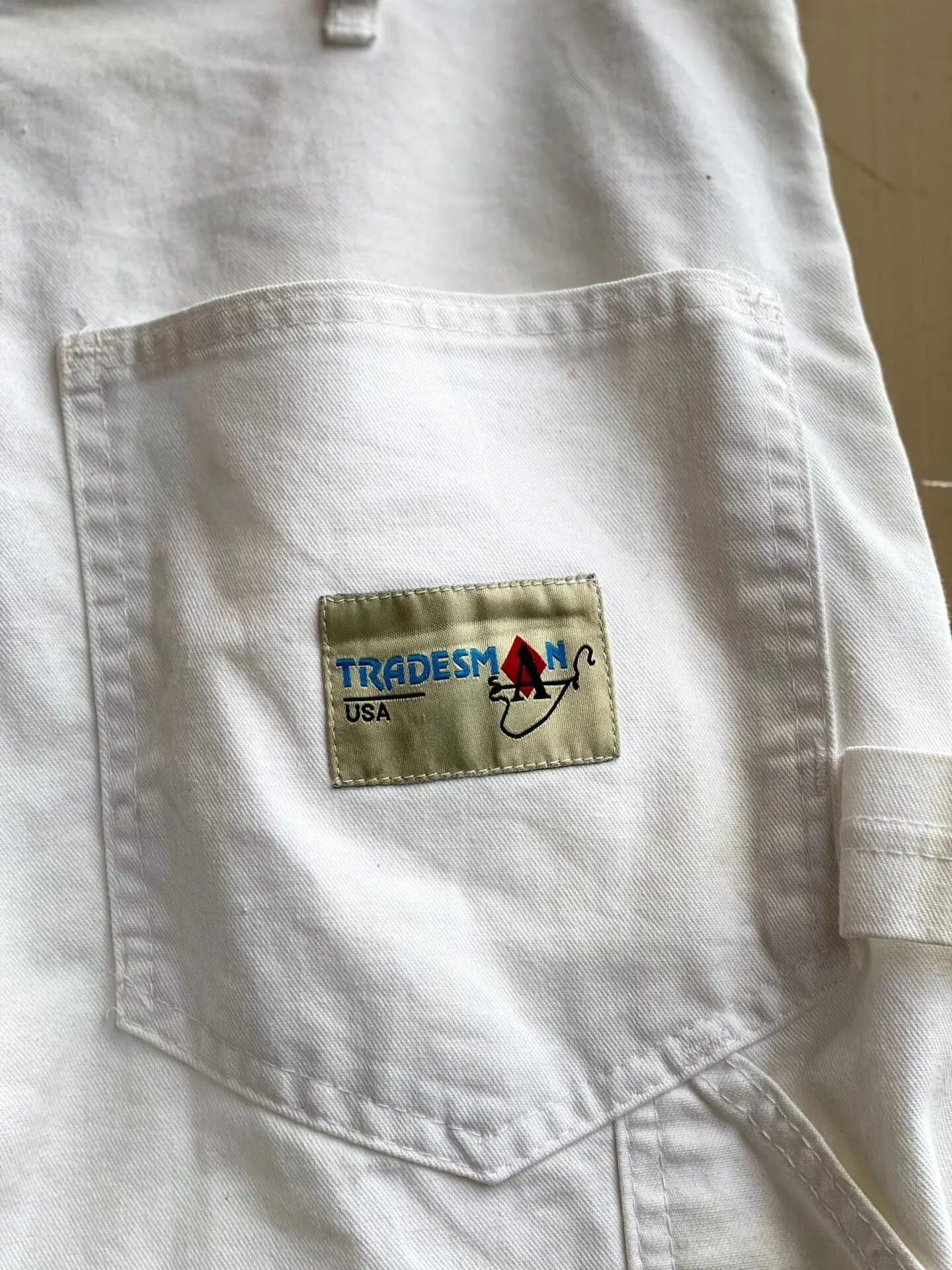 TRADESMAN Ace Drop　ホワイトダブルニーパンツ　W32 L30 Ace Drop / Tradesman Painter Pants | Little Wings