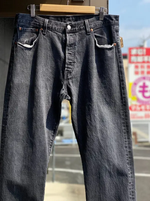 Levi's 501 '93 raisin stone ストレートブラックデニムパンツ W35×L33