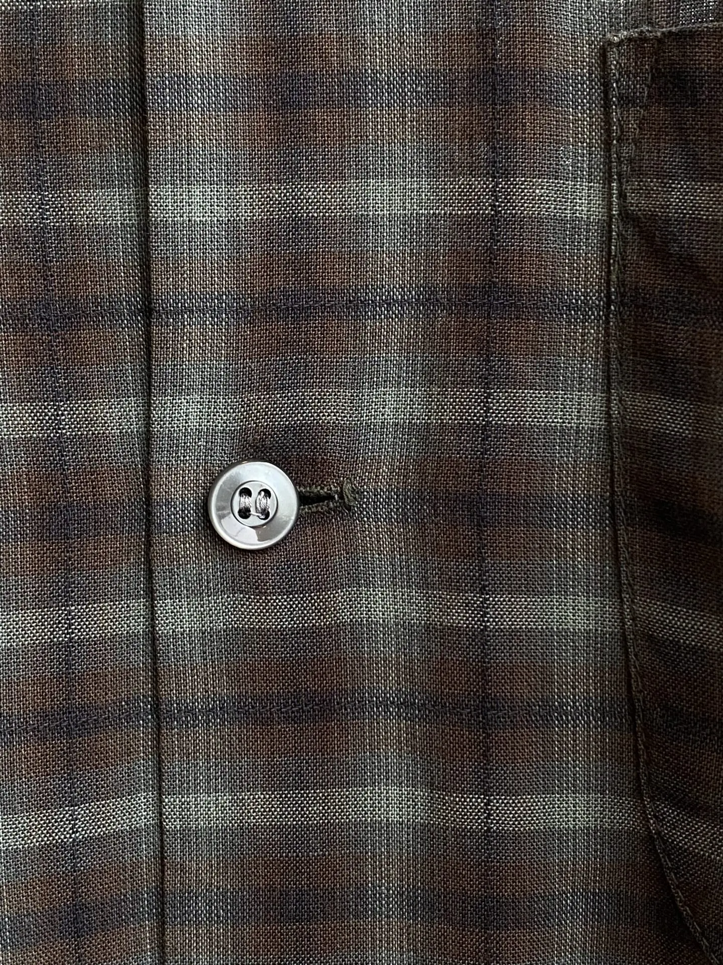 60's Manhattan オンブレチェック 開襟 マンハッタン 60's Vintage Manhattan MANSMOOTH 半袖オンブレチェック