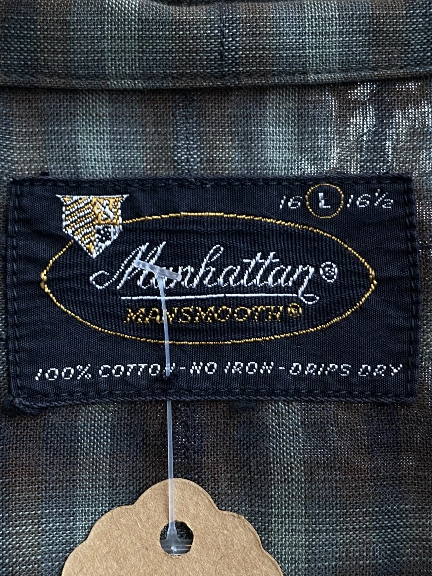 60's Vintage Manhattan MANSMOOTH 半袖オンブレチェック