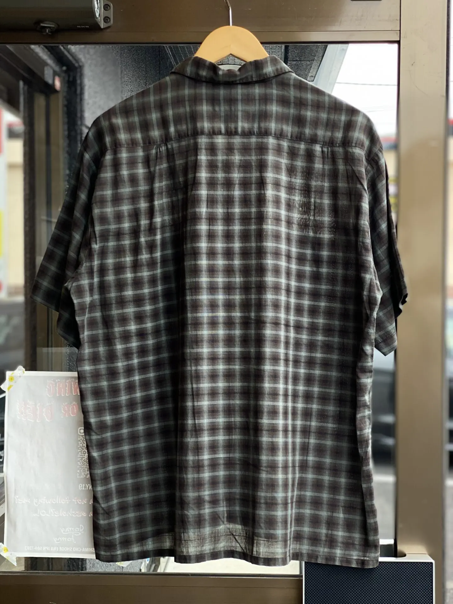 60's Manhattan オンブレチェック 開襟 マンハッタン 60´s Manhattan オンブレチェック 開襟 マンハッタン