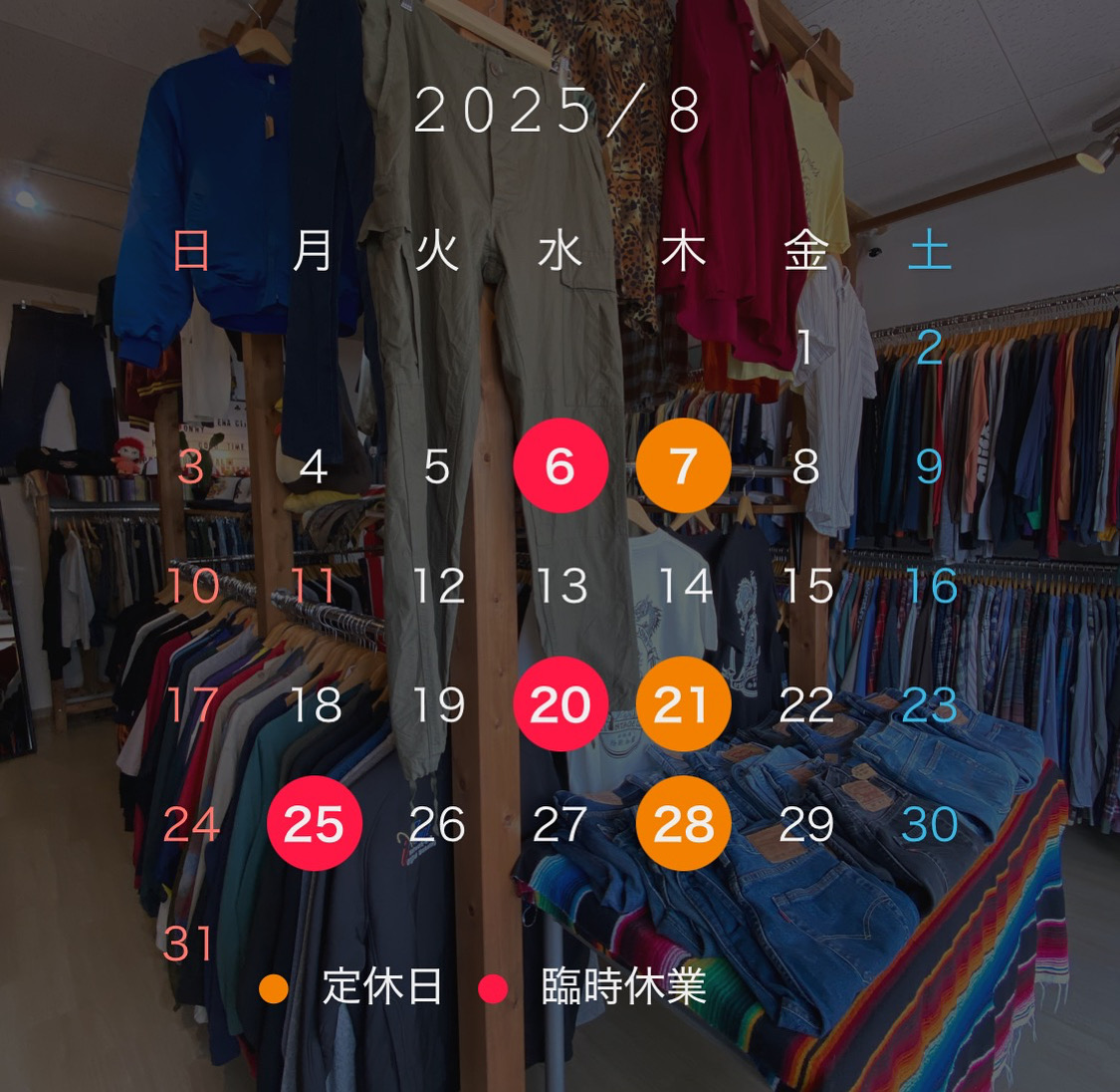 8月です