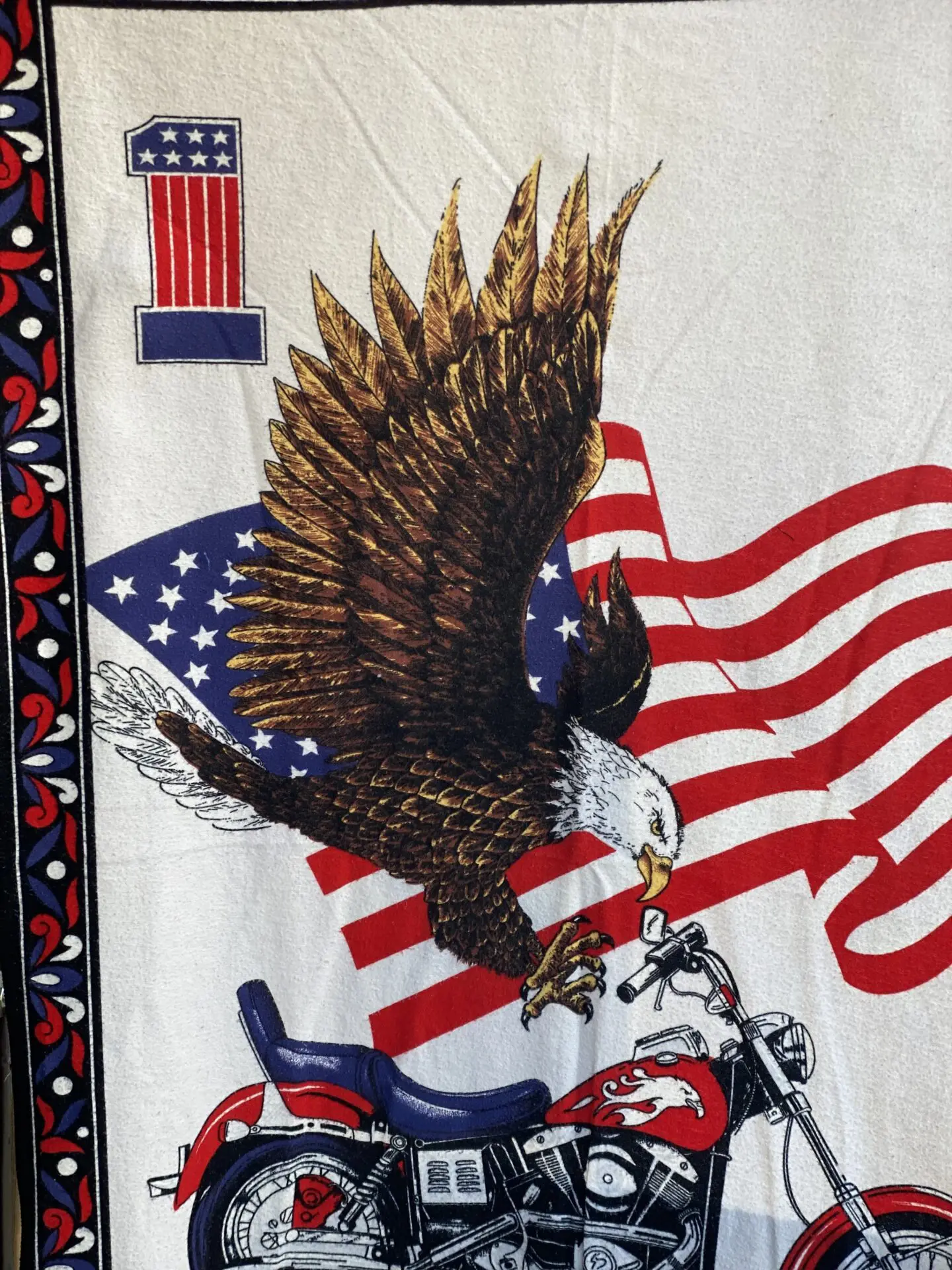 unknown バイカーデザインタペストリー ブランケット 86.5cm × 126.5cm