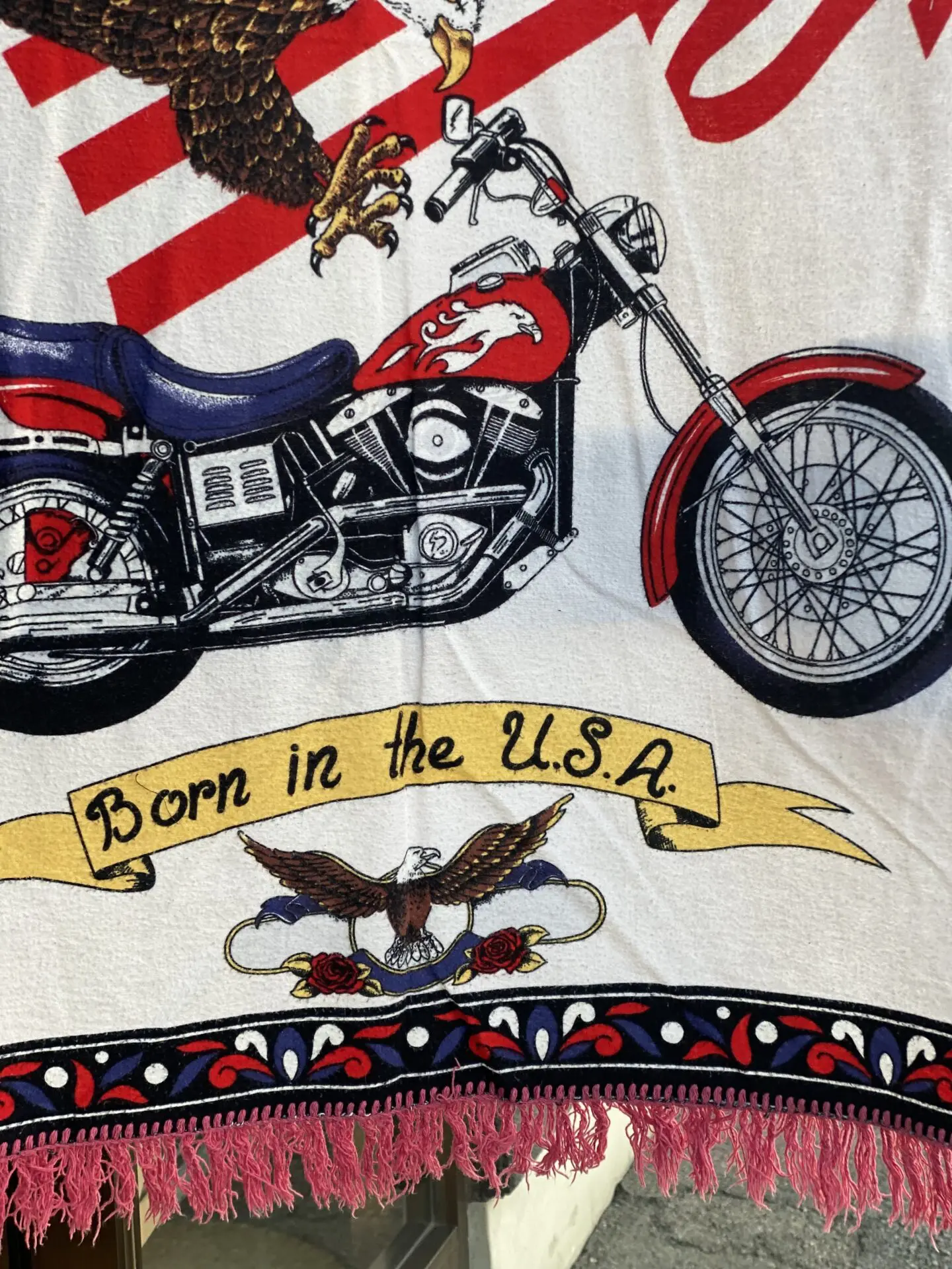 unknown バイカーデザインタペストリー ブランケット 86.5cm × 126.5cm