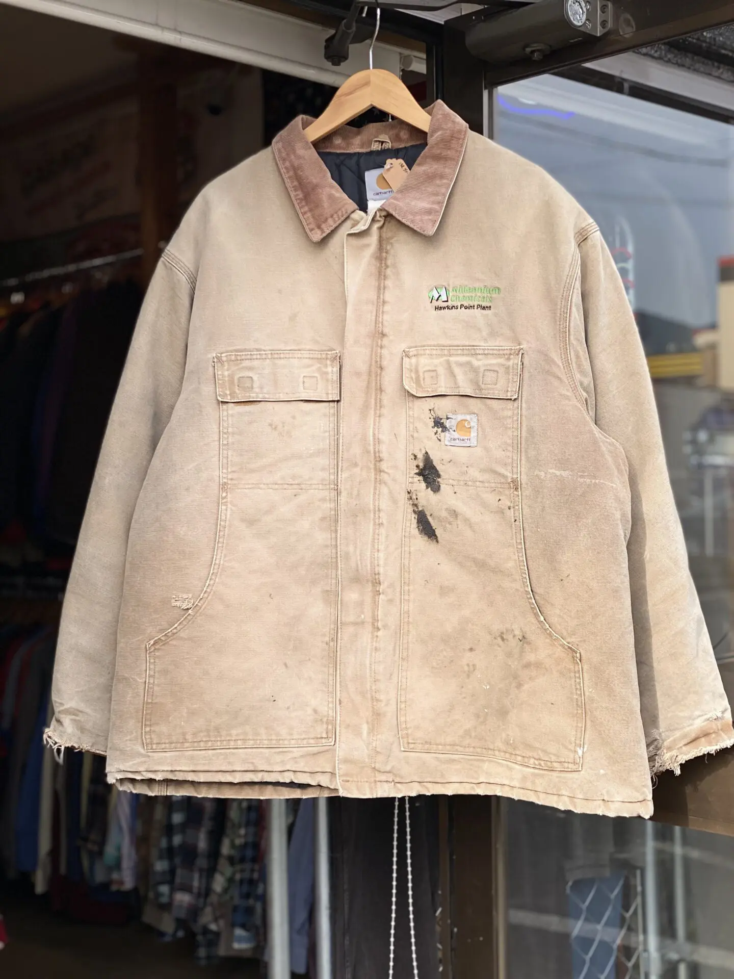 Carhartt ダックトラディショナルコート BORO タグ読み取り不可 実寸