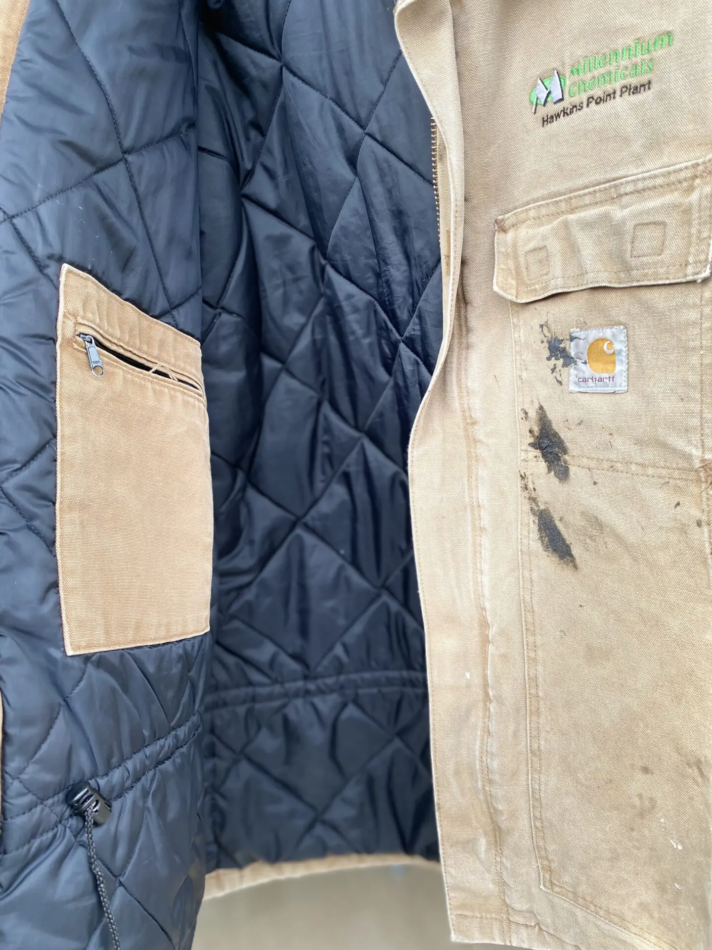 Carhartt ダックトラディショナルコート BORO タグ読み取り不可 実寸