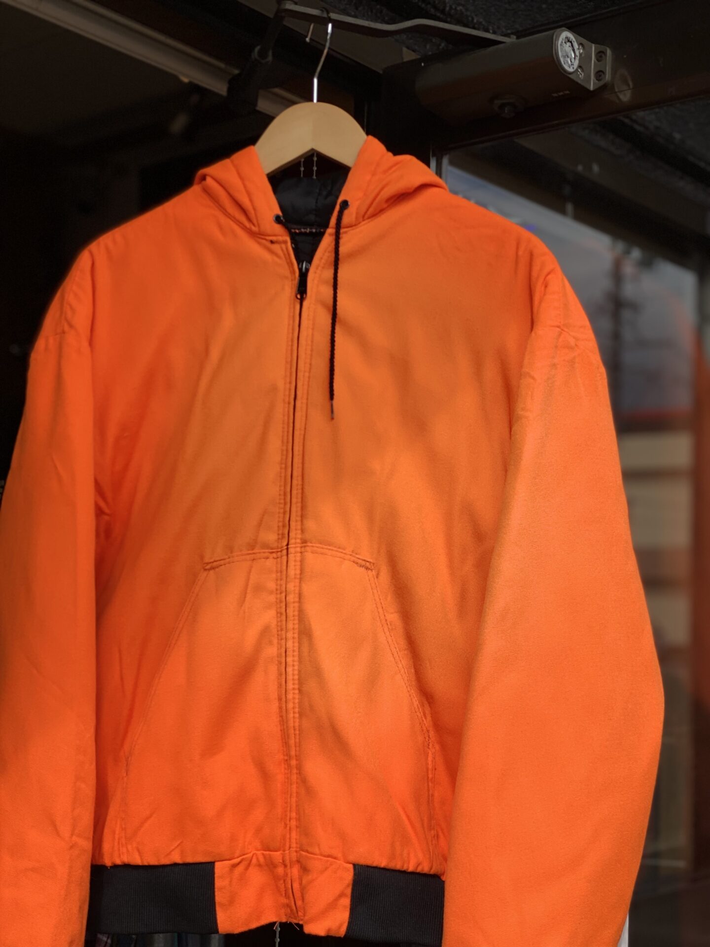 90&#8217;s Gander Mountain アクリルアクティブジャケット　MADE IN U.S.A. Lサイズ　オレンジ　蛍光色　ハンティングジャケット　アウトドア　パーカー　キルティングライナー　古着　ストリートファッション　バイク　バイカー　アウター　カーハート　Carhartt 廃盤