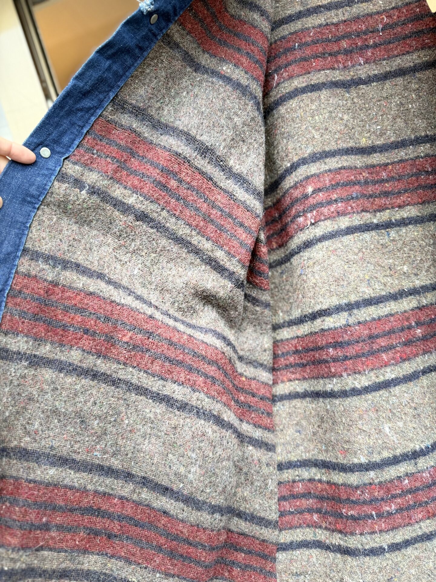 60's Vintage Sears ブランケットライナー付きデニムカバーオール 46-46 XLサイズ 濃紺 インディゴブルー チョアジャケット シアーズ 60年代 ビンテージデニム ヴィンテージカバーオール ワークウェア ガチャポケ 裏地付き 大きいサイズ