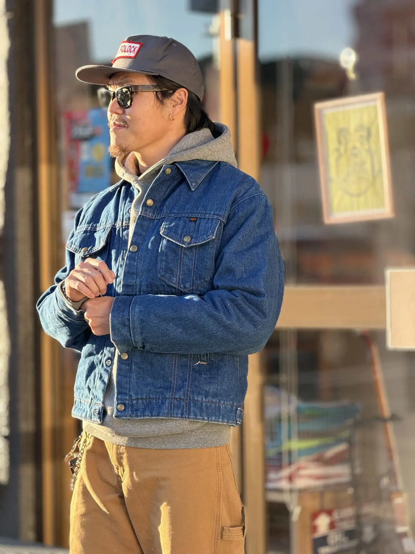 60~70's Vintage Key IMPERIAL フランネル裏地付きデニムジャケット