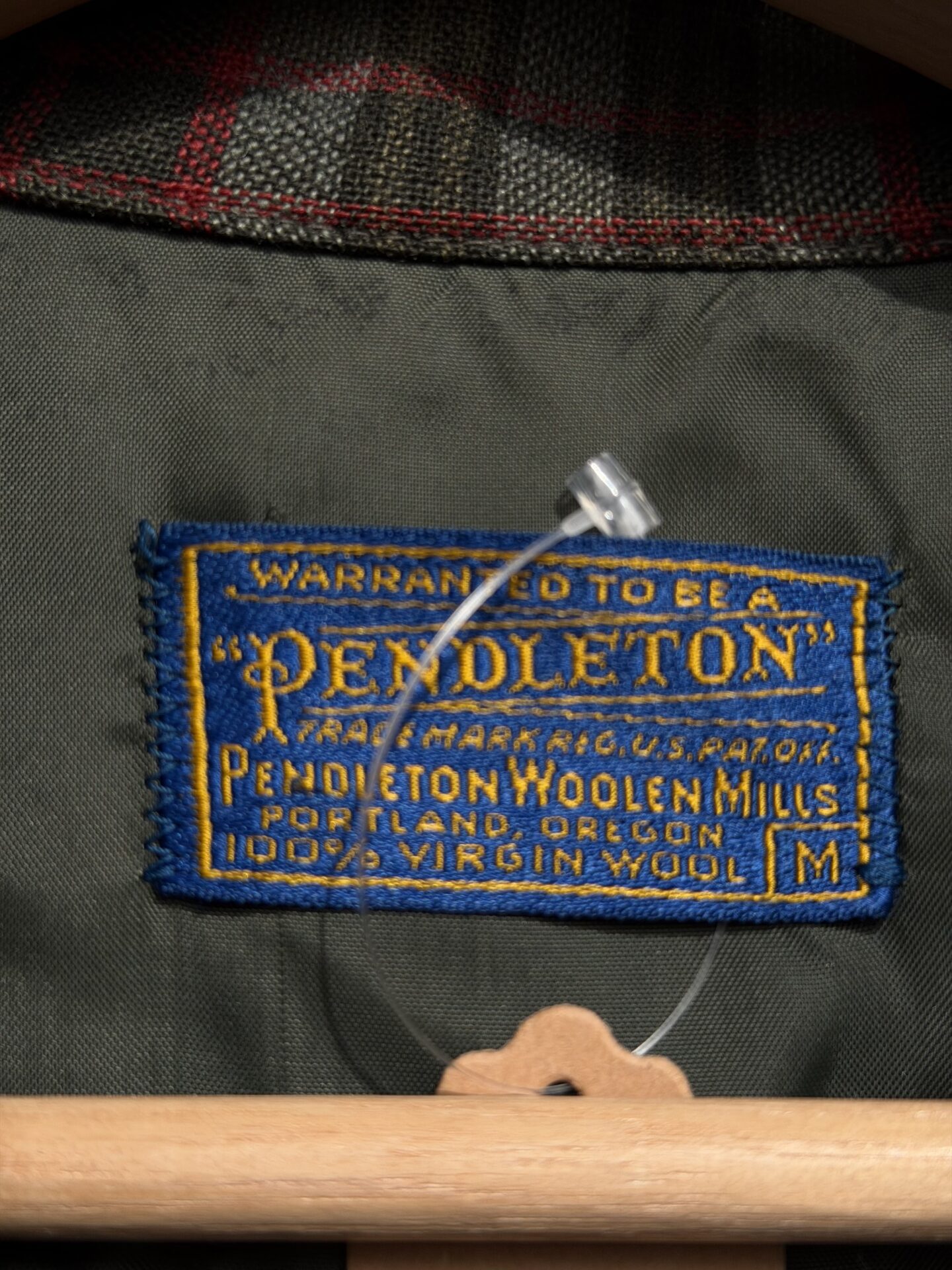 50~60's Vintage PENDLETON ボードシャツ Mサイズ 美品 board shirt ペンドルトン ウールシャツ ボックスシルエット オープンカラーシャツ 開襟シャツ 50's フラップポケット グレー グリーン チェック ビンテージ ヴィンテージ
