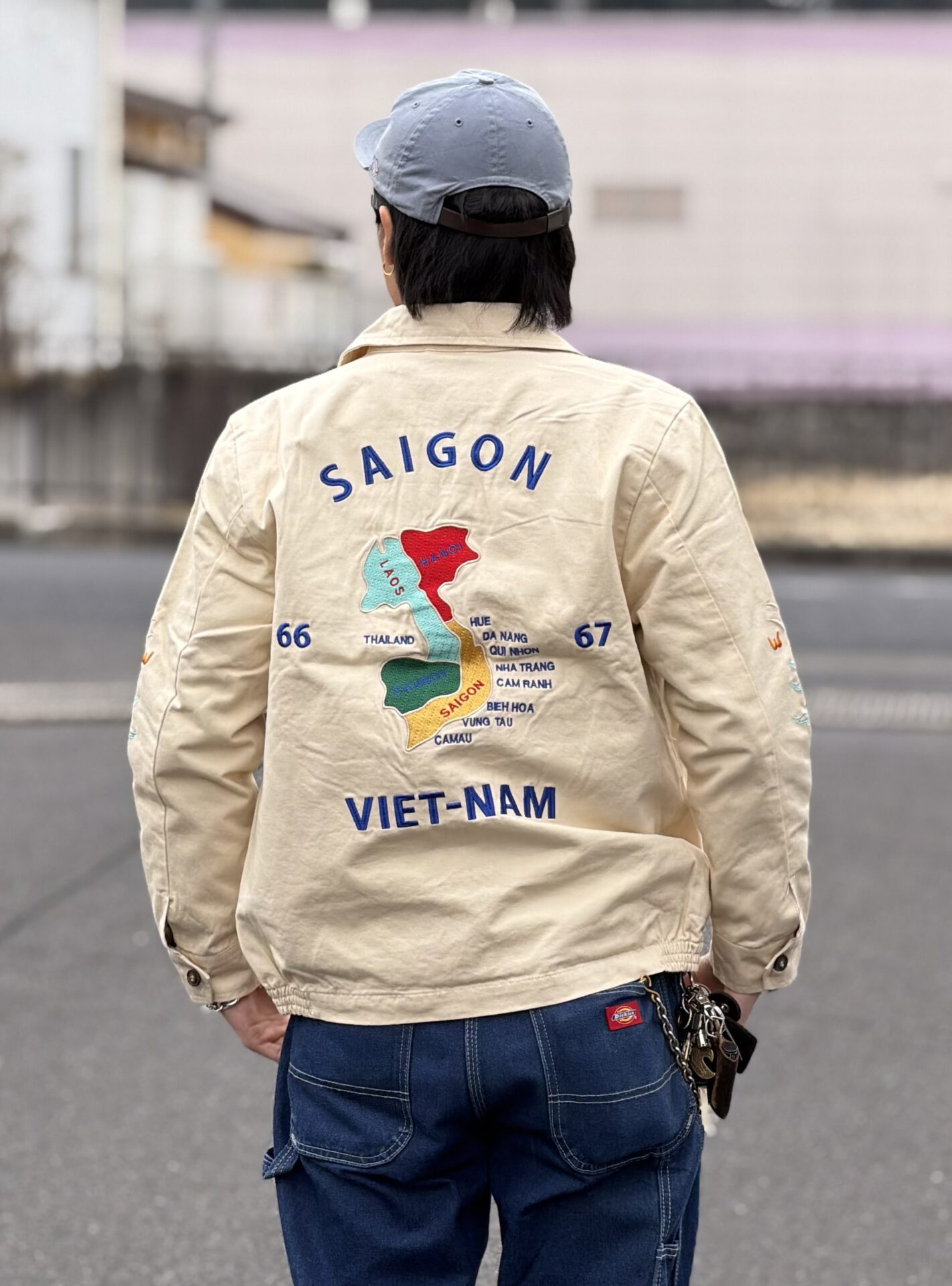 80~90's KOREA スーベニアジャケット Lサイズ コリジャン スカジャン