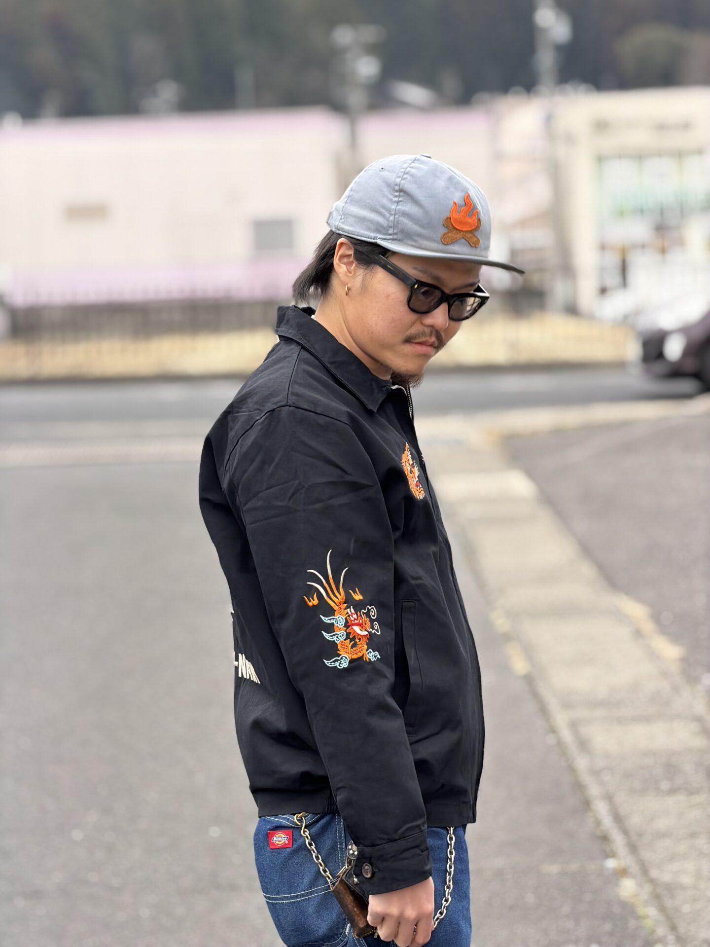 ベトジャン ブラック M L XL 2XL XXL 福 虎 ベトナムジャケット