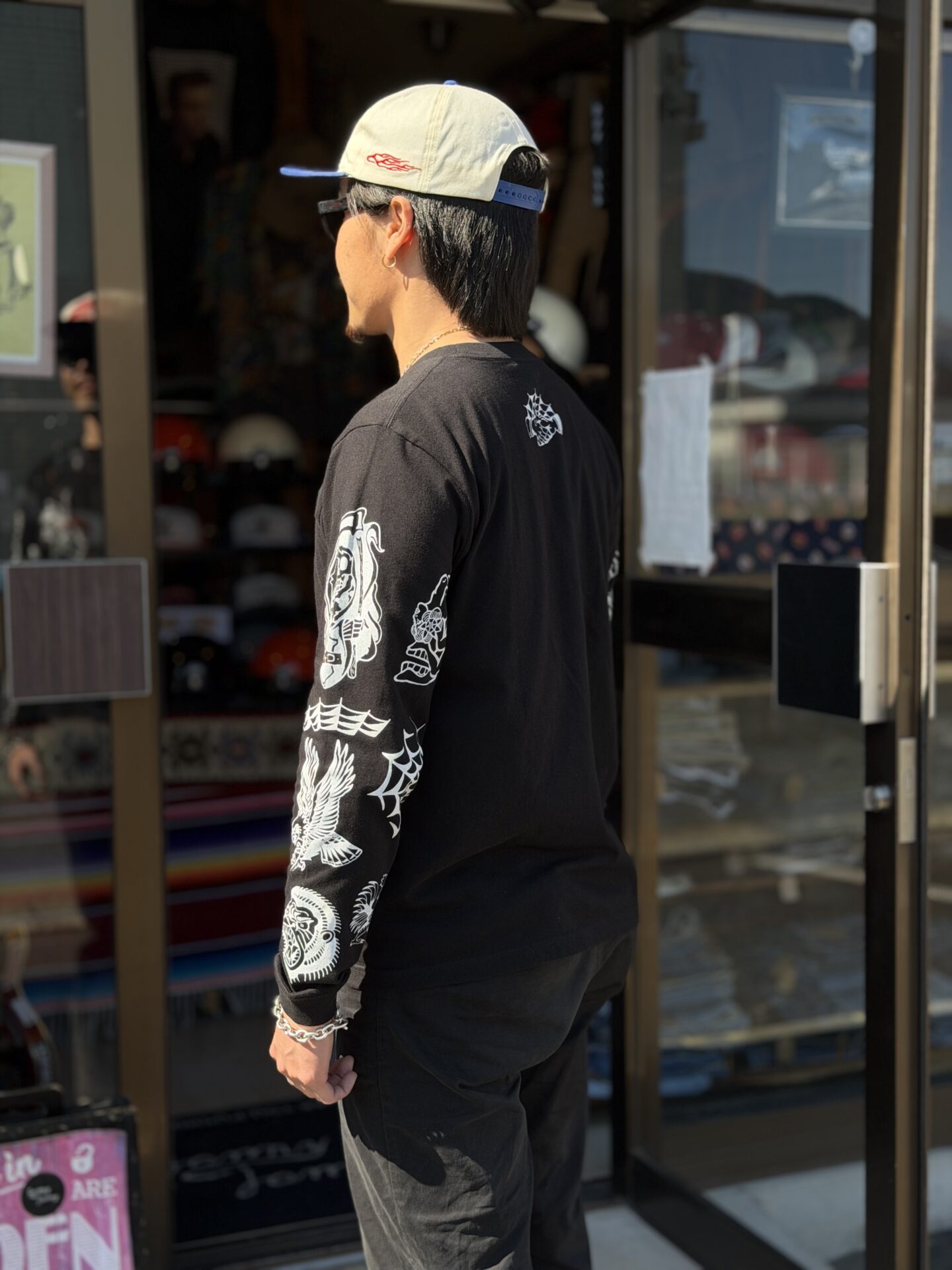GRINWEAR×LOOSE NEEDLE TATTOOING LETHERS タトゥースリーブプリント