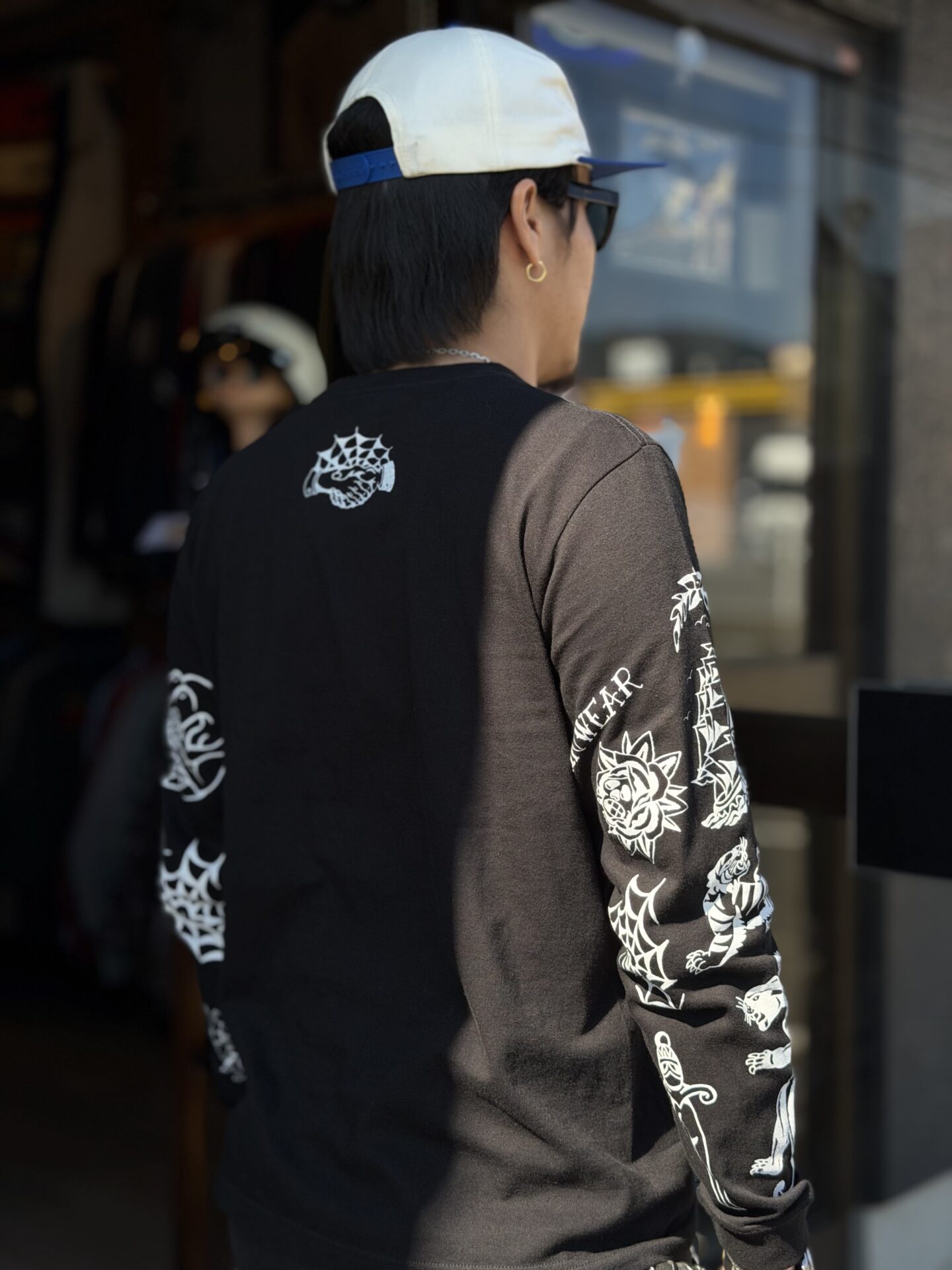 GRINWEAR×LOOSE NEEDLE TATTOOING LETHERS タトゥースリーブプリント